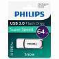 Флеш-диск 64 GB PHILIPS SNOW, разъем USB 3.0, фиолетовый, FM64FD75B/97 (арт. 514085)