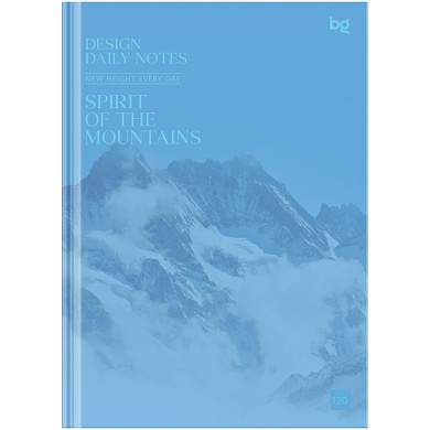 Бизнес-блокнот А5, 120л., евроформат, BG "Mountains", глянцевая ламинация (арт. 372708)
