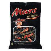 Батончики шоколадные мини MARS "Minis" с нугой и карамелью в молочном шоколаде, 182 г, 2261 (арт. 620277)