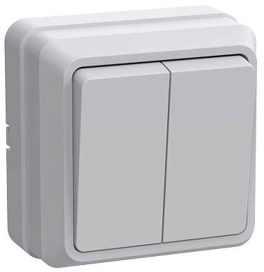 IEK ОКТАВА выкл. ОУ 2 кл. 10А белый (корпус ABS) ВС20-2-0-ОБ (арт. 516761)