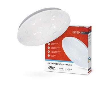 ASD/inHome светильник светодиодн. декоративный 48W(3120lm) 6500К 6K 350x55 IP40 DECO ОРИОН 8629 (арт. 812303)