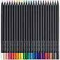 Карандаши цветные Faber-Castell "Black Edition", 24цв., трехгран., черное дерево, заточен., картон. (арт. 327099)