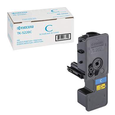 Тонер-картридж KYOCERA (TK-5220C) ECOSYS P5021cdn/cdw/M5521cdn/cdw, голубой, ресурс 1200 стр., оригинальный, 1T02R9CNL1 (арт. 320851)