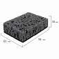 Губки для посуды SQUARE BLACK 98х66х30 мм, КОМПЛЕКТ 10 шт., КРУПНОПОРИСТЫЙ поролон/абразив LAIMA, 608648 (арт. 608648)