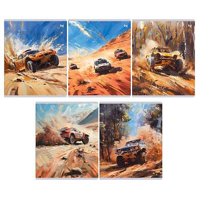 Тетрадь 48л., А5, клетка BG "Sports art", выб. лак (арт. 375968)