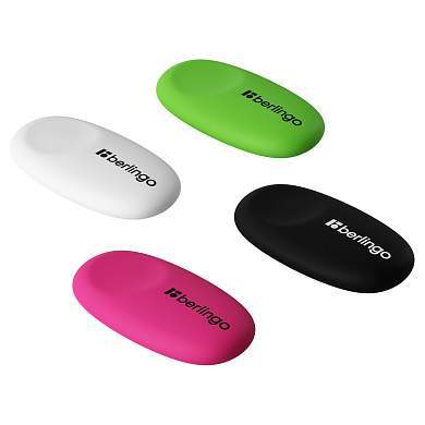 Ластик Berlingo "Ergonomic", овальный, термопластичная резина, 50*30*8мм (арт. 229641)