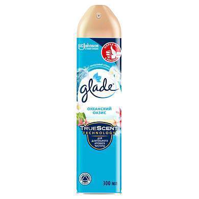 Освежитель воздуха аэрозольный Glade "Океанский оазис", 300мл (арт. 261916)