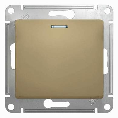 Schneider GLOSSA мех. выкл. СУ 1 кл. титан (пласт. осн. инд.) GSL000413 (арт. 427997)