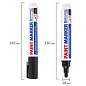 Маркер-краска лаковый (paint marker) 6 мм, ЧЕРНЫЙ, НИТРО-ОСНОВА, BRAUBERG PROFESSIONAL PLUS EXTRA, 151451 (арт. 151451)