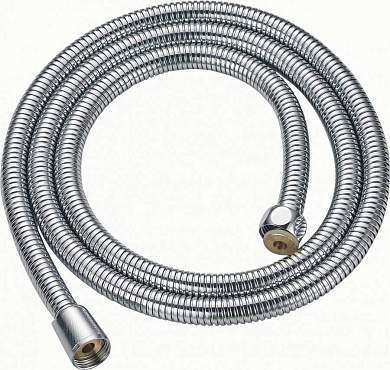 Haiba Шланг для душа 150 см, 1/2"(Имп)-1/2"(Имп), нерж.сталь, двойная оплетка, усиленный, хром, HB42 (арт. 789511)