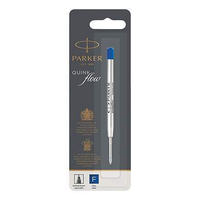 Стержень шариковый объемный Parker "QuinkFlow Ball Point" синий, 98мм, 0,8мм, метал. корпус, блистер (арт. 241798)