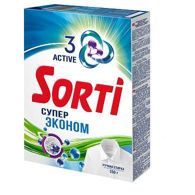 Порошок для ручной стирки Sorti "Супер Эконом", 350г (арт. 284962)