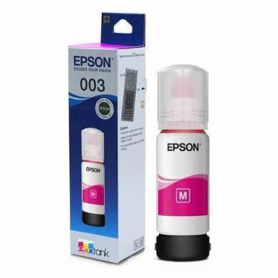 Чернила EPSON 003 (C13T00V398) для СНПЧ EPSON L3210/L3216/L3218, пурпурные, ОРИГИНАЛЬНЫЕ (арт. 364288)