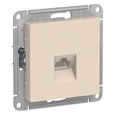 Schneider AtlasDesign мех. роз. компьют. СУ 1 мест. беж. (пласт. осн., RJ-45) ATN000283 (арт. 662408)