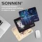 Коврик для мыши SONNEN "LEOPARD", резина + ткань, 220х180х3 мм, 513314 (арт. 513314)