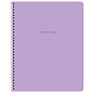 Тетради ДЭК А5 48 л. КОМПЛЕКТ 4 шт., BRAUBERG, гребень, клетка, 80 г/м2, Soft-Touch, "Minimal", 405579 (арт. 405579)