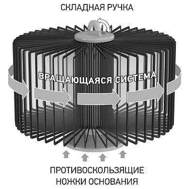 Демосистема настольная OfficeSpace с 30 черными панелями, вращающаяся (арт. 367786)