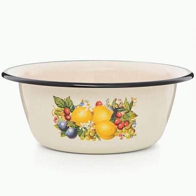 Миска эмаль Изобилие 0,8л ЭТ-72955 Эстет (арт. 830190)
