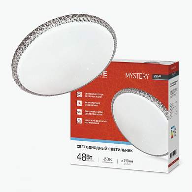 ASD/InHome светильник светодиодн. декоративный 48W(4320lm) 6500K 6K 390х78 IP40 DECO MYSTERY 1604 (арт. 890193)