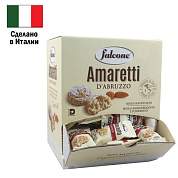 Печенье в индивидуальной упаковке миндальное FALCONE "Amaretti", 100 штук по 10 г, 1 кг, ИТАЛИЯ, MC-00014395 (арт. 622261)