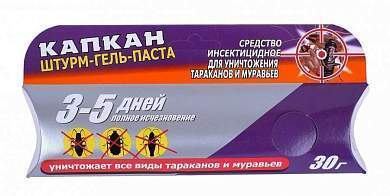 От тараканов и муравьев гель-паста 30гр. (шприц) Капкан Штурм (фипронил) (арт. 27532)