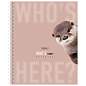 Тетрадь А5 48 л. HATBER гребень, клетка, Soft-touch ламинация, "Кто здесь?" (микс в спайке), 093578, 48Т5лВ1гр (арт. 405663)
