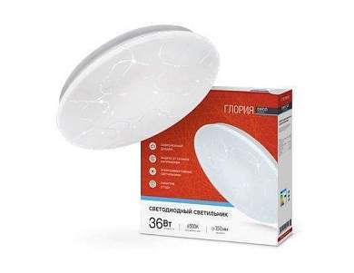 ASD/InHome светильник светодиодн. декоративный 36W(2340lm) 6500К 6K ГЛОРИЯ d350 IP40 DECO 5117 (арт. 717702)