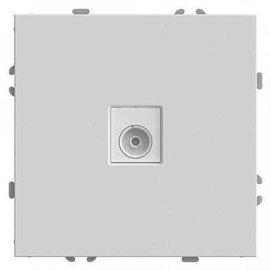 Stekker ЭМИЛИ мех. роз. TV СУ 1мест. 75 Ом, 5-862МГц, белый фарфор, soft touch RST00-5108-01 49875 (арт. 907423)
