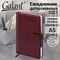 Ежедневник датированный 2027, А5, 148х218 мм, GALANT "Ritter", под кожу, бордовый, 118075 (арт. 118075)