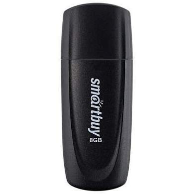 Флеш-диск 8 GB SMARTBUY Scout USB 2.0, черный, SB008GB2SCK (арт. 513758)