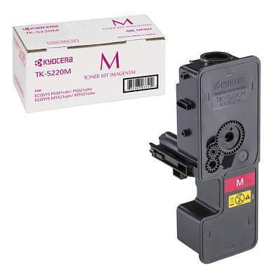Тонер-картридж KYOCERA (TK-5220M) ECOSYS P5021cdn/cdw/M5521cdn/cdw, пурпурный, ресурс 1200 стр., оригинальный, 1T02R9BNL1 (арт. 320852)