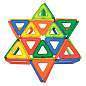 Магнитный конструктор BIG MAGNETIC BLOCKS-34, 34 детали, с колесной базой, BRAUBERG KIDS, 663845 (арт. 663845)