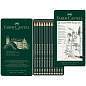 Набор карандашей ч/г Faber-Castell "Castell 9000 Design Set", 12шт., 5H-5B, заточен., метал. кор. (арт. 285936)