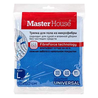 Тряпка для пола супервпит. 50*60см, микрофибра, MT02L, арт.60176 Master House (арт. 613619)