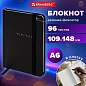 Блокнот с резинкой в клетку 96 л., МАЛЫЙ ФОРМАТ А6, 109х148 мм, твердая обложка, BRAUBERG, "Minimal", 116333 (арт. 116333)
