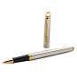 Ручка-роллер Waterman "Hemisphere Stainless Steel GT" черная, 0,8мм, подарочная упаковка (арт. 180947)
