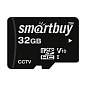 Карта памяти SmartBuy MicroSDHC 32GB UHS-1, Class 10, скорость чтения 95Мб/сек, для видеонаблюдения (с адаптером SD) (арт. 384277)