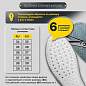 Стельки для обуви ЗИМНИЕ УТЕПЛЕННЫЕ, материал PU PRO, размер RU 34-39 / EU 35-40, с линиями выреза, SHEGRA (ШЕГРА), 700759 (арт. 700759)