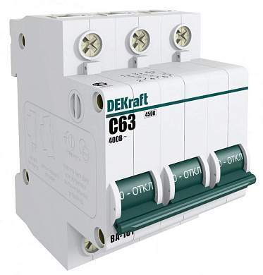 Schneider Electric DEKraft автоматический выкл. ВА-101 3P 25А 4,5kA х-ка С 11080DEK (арт. 502026)