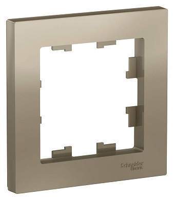 Schneider AtlasDesign рамка СУ 1 мест. шампань ATN000501 (арт. 662555)