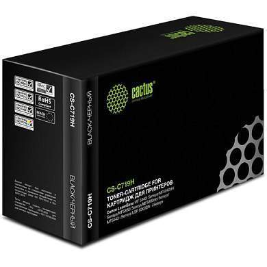 Картридж лазерный CACTUS (CS-C719H) для CANON LBP-6300dn/6650/MF5840/5880, ресурс 6400 стр. (арт. 361996)