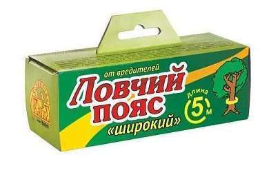 Ловчий пояс для деревьев Лента 5м*100см От мух, тли, мошки, гусениц, муравьев Ваше Хозяйство (арт. 782711)