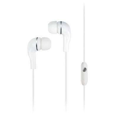 Наушники-вкладыши с микрофоном SmartBuy S4, 1м, белый (арт. 321317)