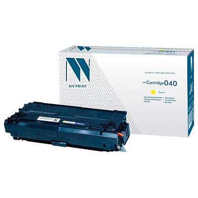 Картридж лазерный NV PRINT (NV-040Y) для Canon i-SENSYS LBP 710Cx/712Cx, желтый, ресурс 5400 страниц (арт. 364325)