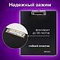 Папка-планшет BRAUBERG "Стандарт", А4 (310х230 мм), с прижимом и крышкой, пластик, черная, 0,9 мм, 221646 (арт. 221646)