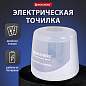 Точилка электрическая BRAUBERG DOUBLE BLADE WHITE, двойное лезвие, питание от 2 батареек, 271337 (арт. 271337)