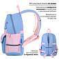Рюкзак BRAUBERG PASTEL с термонашивками в комплекте, "Friendly bunnies", голубой, 40х29х14 см, 271423 (арт. 271423)