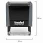 Штамп самонаборный 3-стр, 38х14 мм, синий, TRODAT 4911P4/DB, корпус СЕРЫЙ, КАССА В КОМПЛЕКТЕ, 43214 (арт. 238363)
