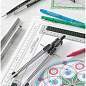 Циркуль Faber-Castell "Grip", + грифели, пластиковый футляр (арт. 286757)