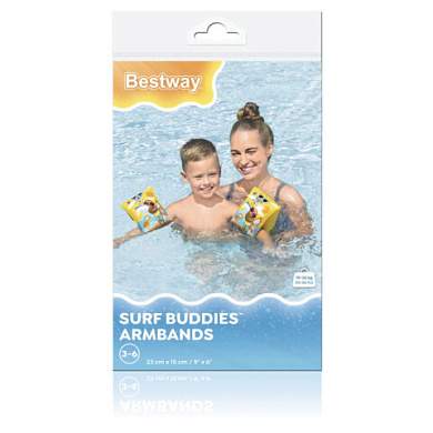 Нарукавники для плавания "Серфинг" 23х15 см, 3-6 лет, АССОРТИ, BESTWAY, 32042 (арт. 680101)